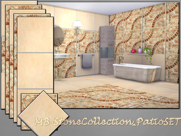 Sims 4 MB Stone Collection Patio SET by matomibotaki at TSR