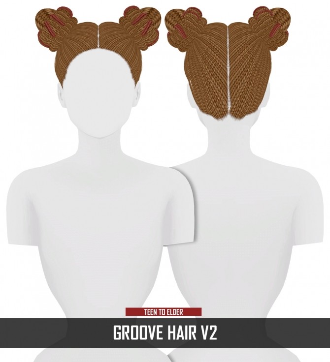 Sims 4 GROOVE HAIR V2 by Thiago Mitchell at REDHEADSIMS