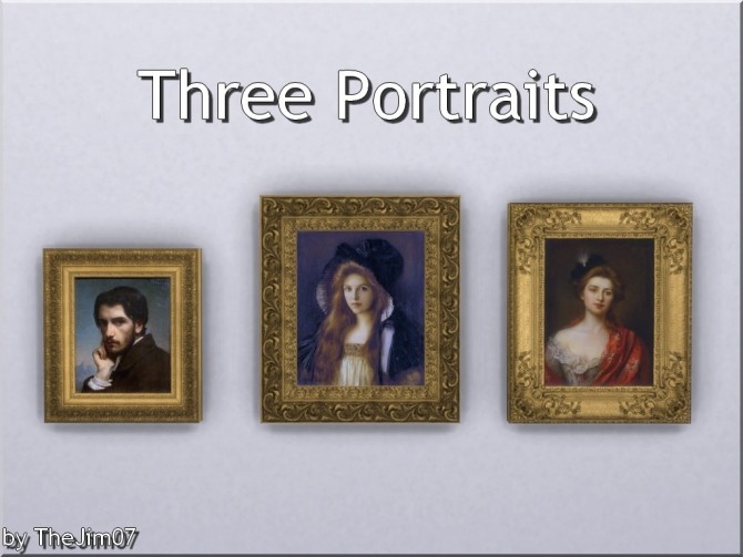 Sims 4 Three Portraits by TheJim07 at Mod The Sims