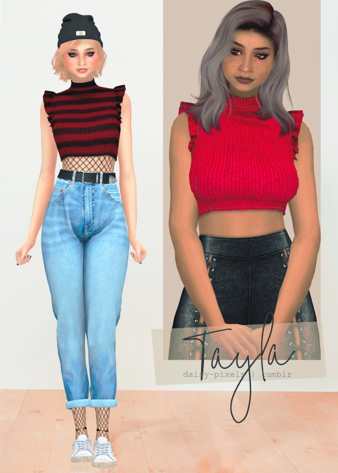 Tayla Top at Daisy Pixels » Sims 4 Updates