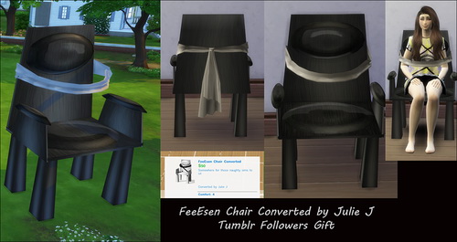 Sims 4 FeeEssen Chair Converted Now with Recolours at Julietoon – Julie J