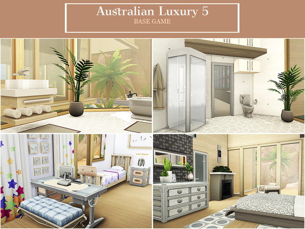 Sims 4 Australian Luxury 5 house by Pralinesims at TSR