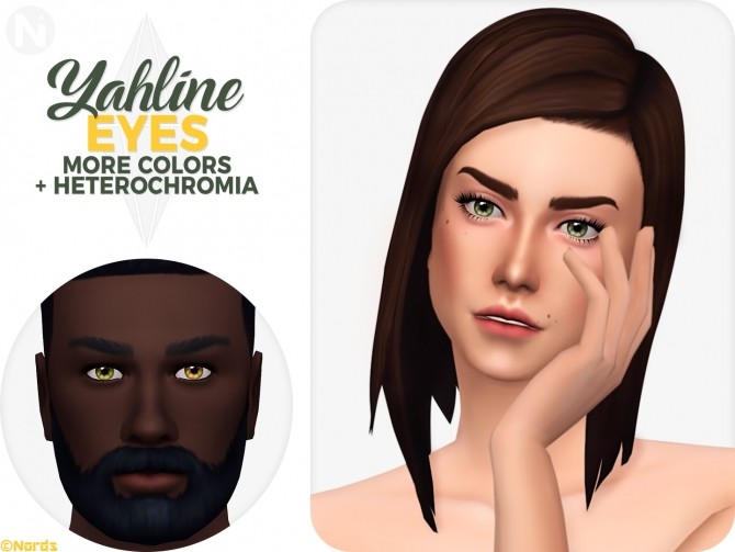 Sims 4 Yahline 2.0 Eyes + Heterochromia at Nords Sims