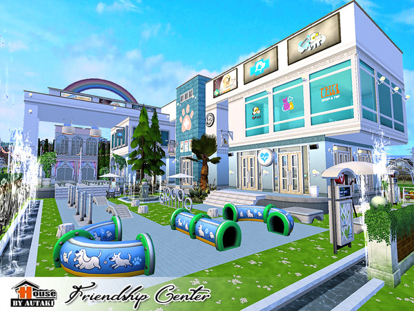 Sims 4 Friendship Center NoCC by autaki at TSR