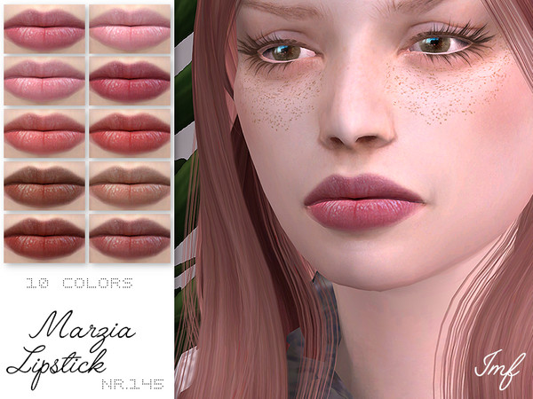 Sims 4 IMF Marzia Lipstick N.145 by IzzieMcFire at TSR