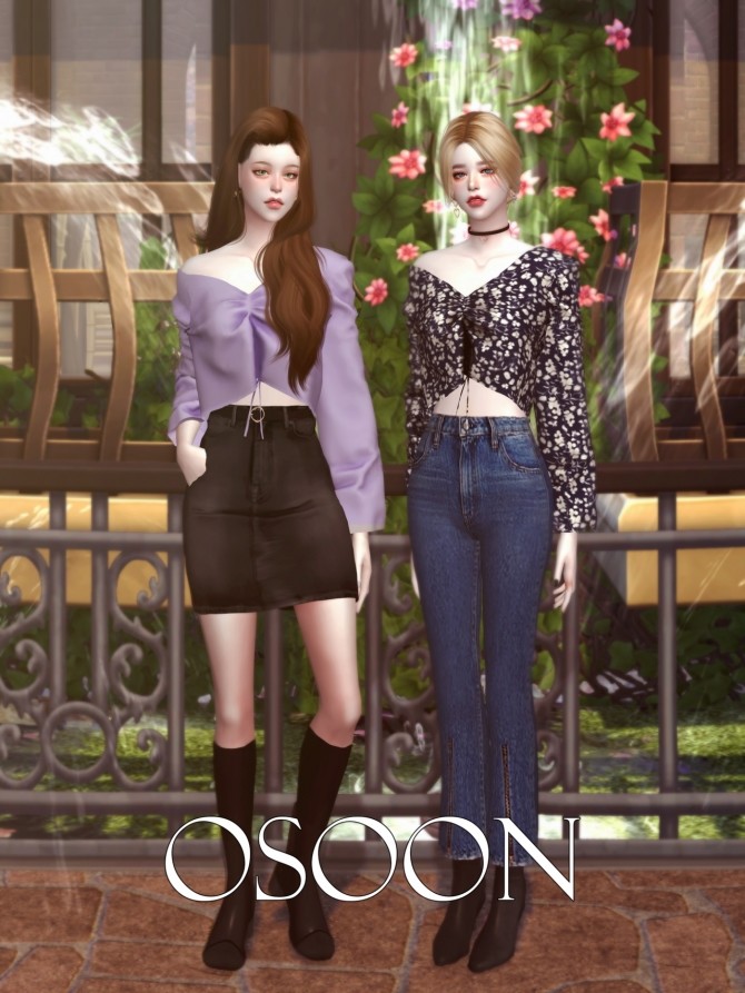 Sims 4 Butterfly Blouse at Osoon