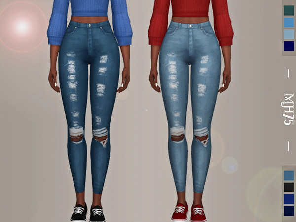 Sims 4 Rona Jeans by Margeh 75 at TSR