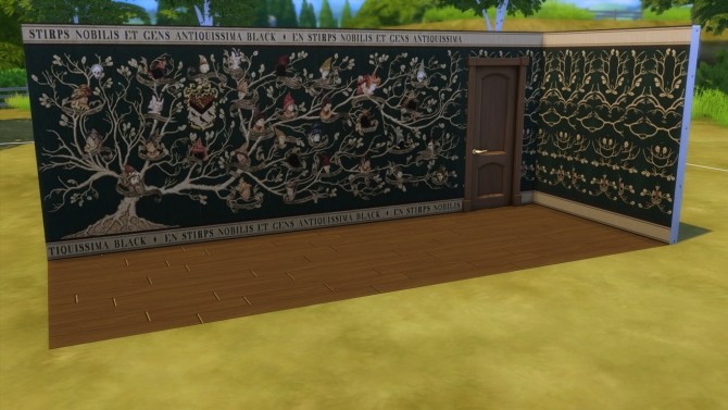 Sims 4 Blacks family tree tapestry (Harry Potter) by iSandor at Mod The Sims