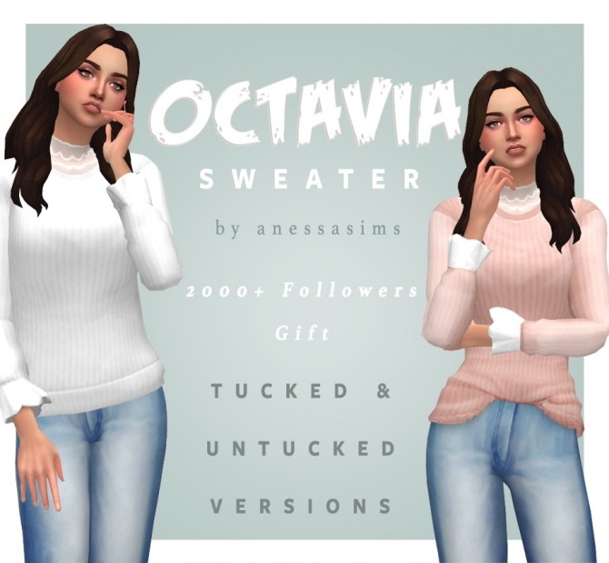 Sims 4 Octavia sweater at Anessa Sims