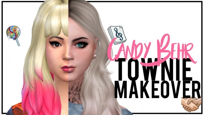 Sims 4 Townie Makeover Candy Behr at MODELSIMS4