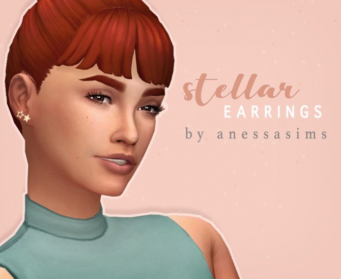 Sims 4 Stellar earrings at Anessa Sims