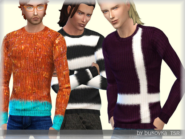 Sims 4 Sweater 2 Colors by bukovka at TSR