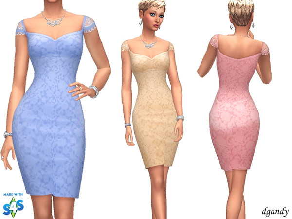 Sims 4 Dress I201901 9 by dgandy at TSR