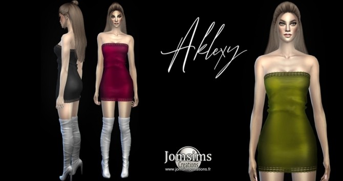 Sims 4 Aklexy dress set at Jomsims Creations