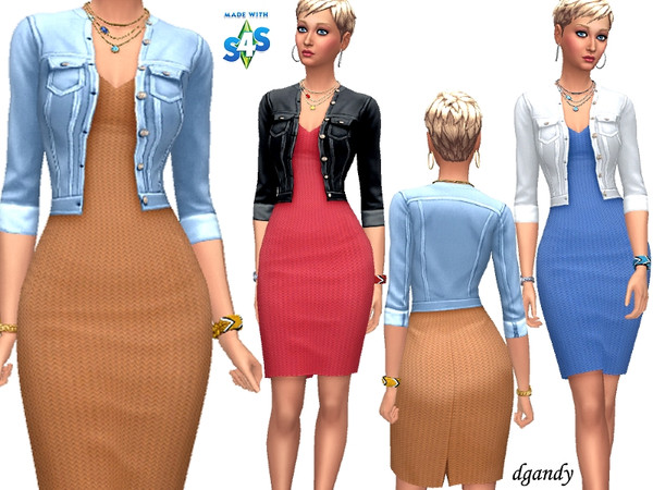 Sims 4 Dress M201901 13 by dgandy at TSR