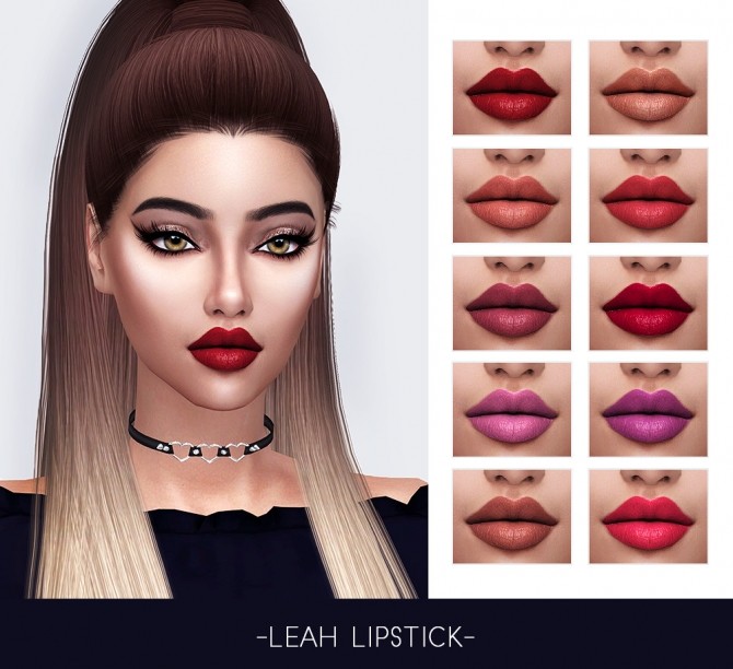 Sims 4 ZELDA EYESHADOW & LEAH LIPSTICK (P) at FROST SIMS 4