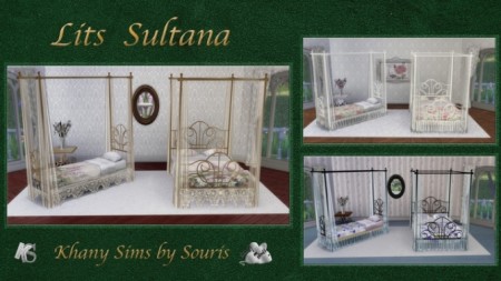 SULTANA dreamy beds by Souris at Khany Sims