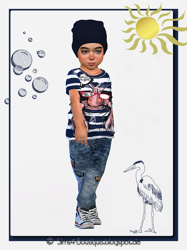 Sims 4 Designer Outfit for Toddler Boys at Sims4 Boutique
