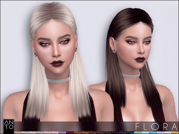 Sims 4 Flora Hairstyle by Anto at TSR