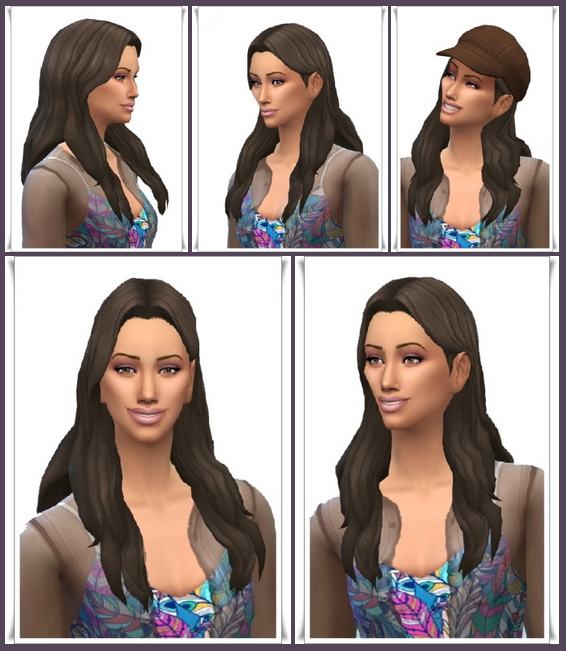 Sims 4 Long Hair Mid Parted at Birksches Sims Blog