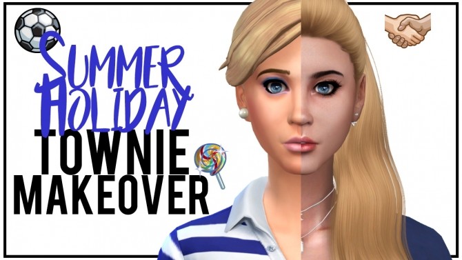 Sims 4 Townie Makeover Summer Holiday at MODELSIMS4