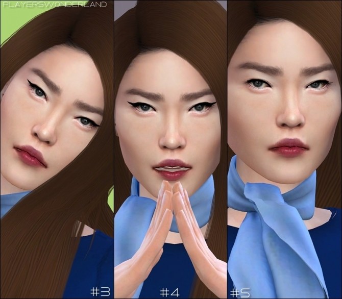 Sims 4 Eyeliner pack at PW’s Creations