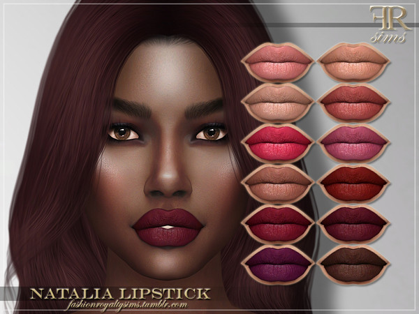 Sims 4 FRS Natalia Lipstick by FashionRoyaltySims at TSR