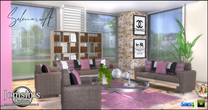 Sims 4 Selenaria living room at Jomsims Creations