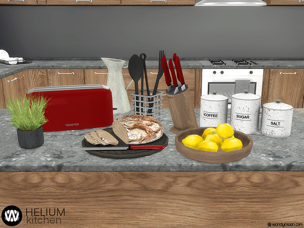 Sims 4 Helium Kitchen Decorations by wondymoon at TSR