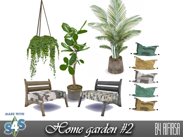 Sims 4 Home garden set 2 at Aifirsa