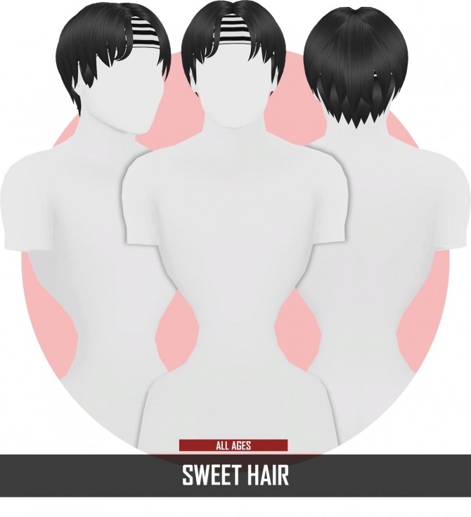 Sims 4 SWEET HAIR ALL AGES by Thiago Mitchell at REDHEADSIMS