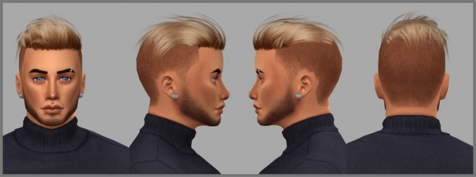 Sims 4 Zac haircut by Mathcope at Sims 4 Studio