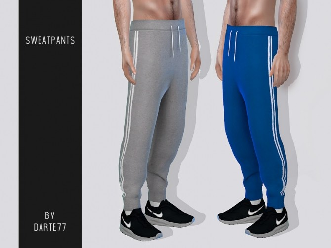 Sims 4 Athletic Sweatpants fixed at Darte77
