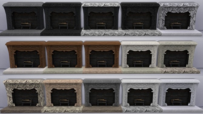 Sims 4 Dark Lux Fireplace from TS3 by TheJim07 at Mod The Sims