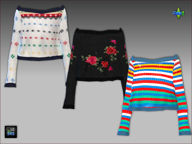 Sims 4 Sweaters and leggings for girls by Mabra at Arte Della Vita