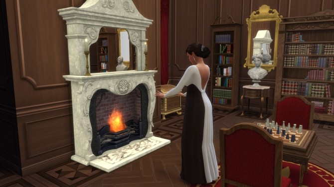 Sims 4 Victorian Fireplace from TS3 by TheJim07 at Mod The Sims