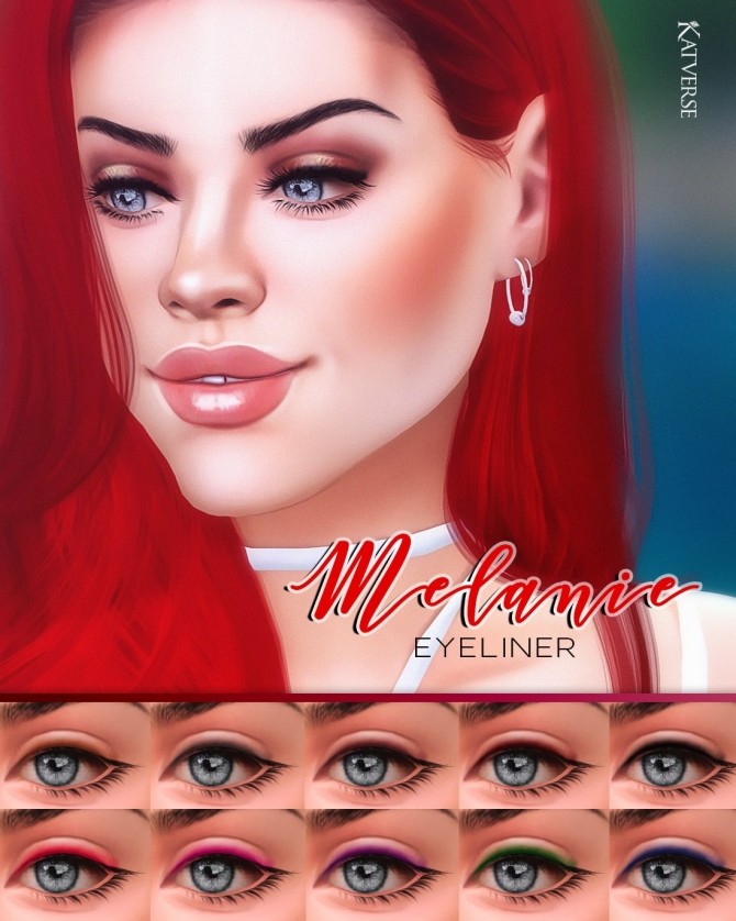 Sims 4 Melanie Eyeliner at Katverse