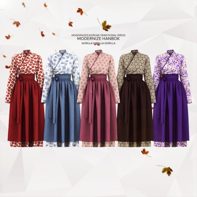 Modernize Hanbok (Korean Traditional Dress) at Gorilla » Sims 4 Updates