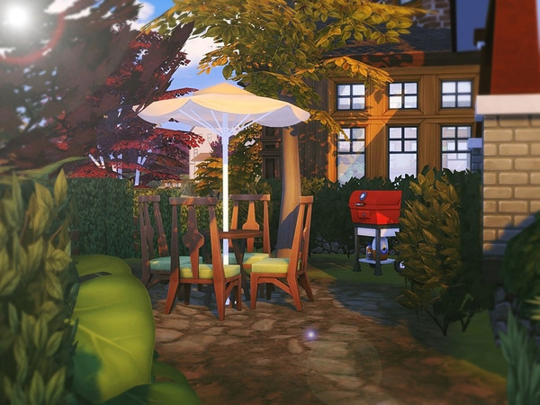 Sims 4 Beauty Of Autumn house by MychQQQ at TSR