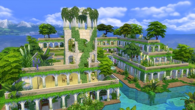 Sims 4 Hanging Gardens of Babylon ver.II at Mod The Sims