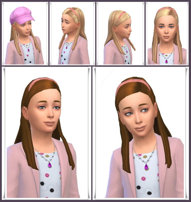 Sims 4 Little Kate’s Hoop Hair at Birksches Sims Blog