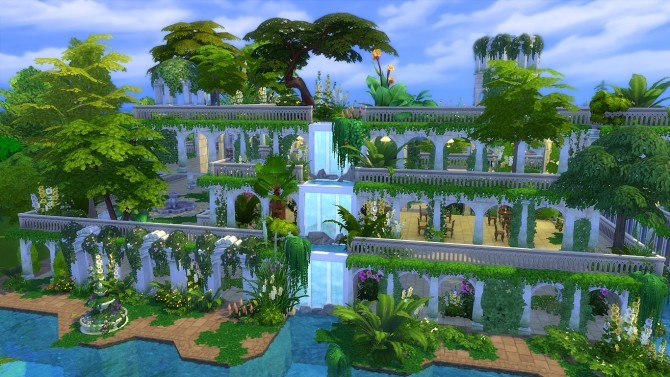 Sims 4 Hanging Gardens of Babylon ver.II at Mod The Sims