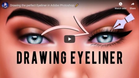 Drawing the perfect Eyeliner in Adobe Photoshop at Katverse