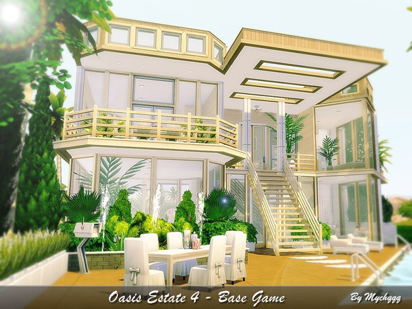 Sims 4 Oasis Estate 4 by MychQQQ at TSR