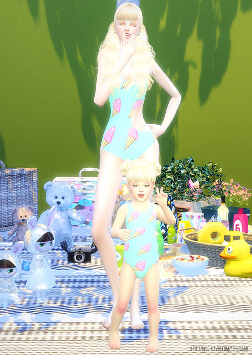 Sims 4 Ice cream Swimsuit at Ahri Sim4