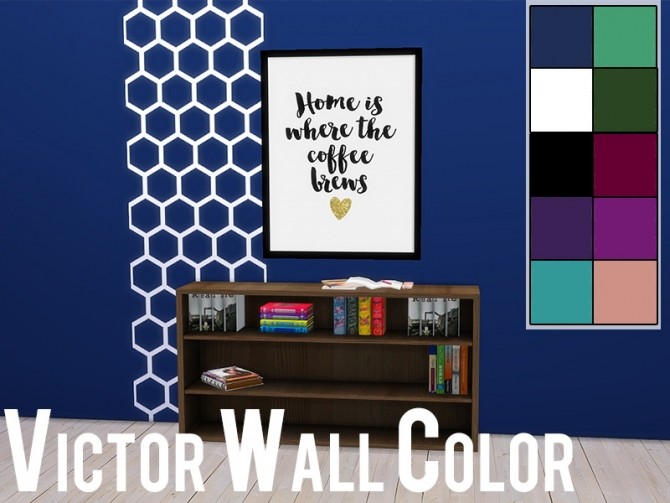 Sims 4 Victor Wall & Wall Color at MODELSIMS4