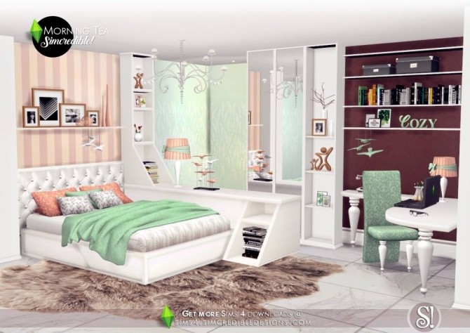 Morning Tea Decor At Simcredible Designs 4 Sims 4 Updates