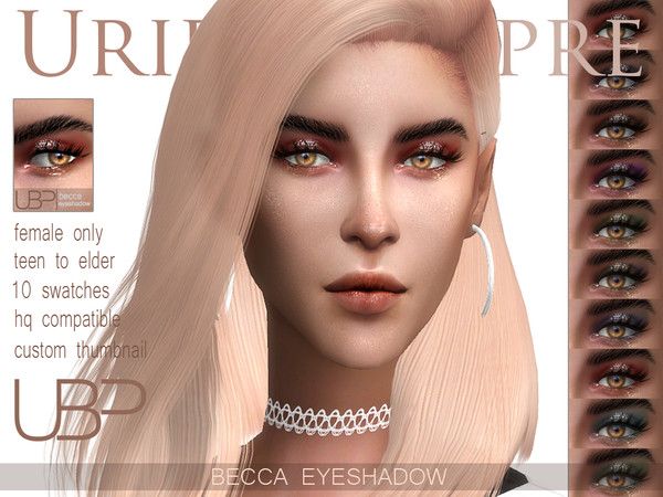 Sims 4 Becca eyeshadow by Urielbeaupre at TSR