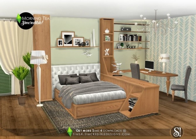 Sims 4 Morning Tea decor at SIMcredible! Designs 4