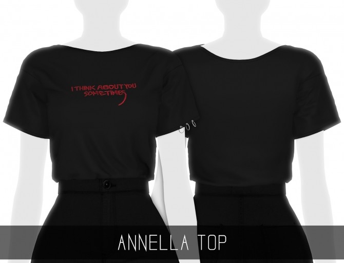 Sims 4 ANNELLA TOP at Simpliciaty